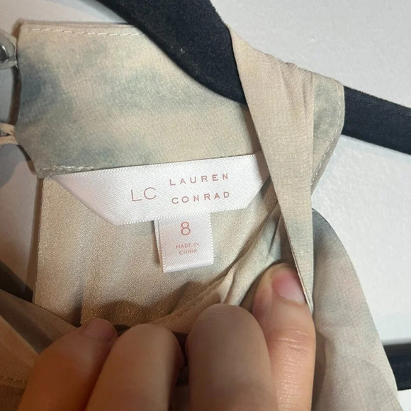 Lauren Conrad ruffle cold-shoulder maxi dress - Picture 4 of 8